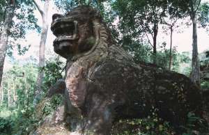 A lion monolith on Phnom Kulen, Cambodia, where scientists have identified the a... - Thierry Falise/LightRocket/Getty Images A lion monolith on Phnom Kulen, Cambodia, where scientists have identified the a...