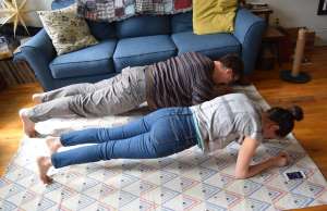 I Did a Plank Every Day for 3 Months With My Husband—and It Helped More Than Jus... - Courtesy of subject Madeleine Burry